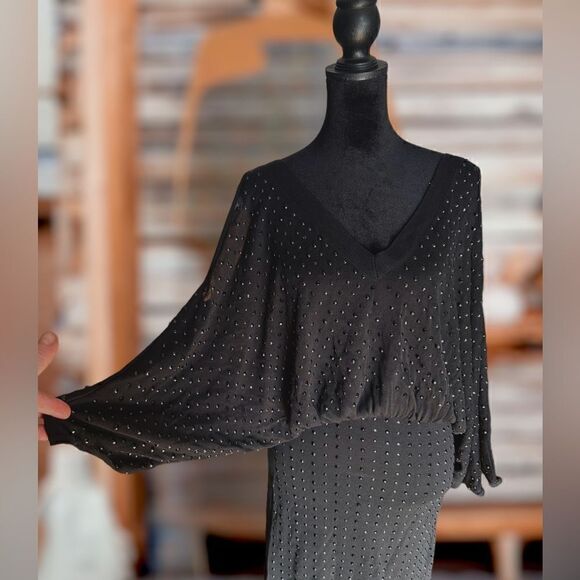 🔥🔥Faith Connexion Embellished Studded V Neck Slouchy Mini  Dress Size S - Picture 12 of 16